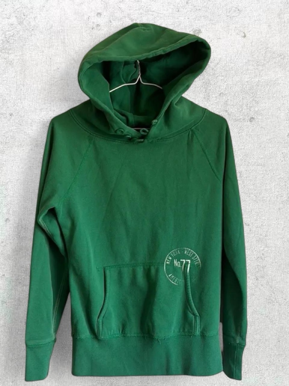 Y2K American Eagle Green Hoodie